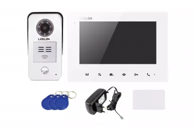 Leelen Kit de portier vidéo JB305N V31w/N15nc (Photo mémoire)