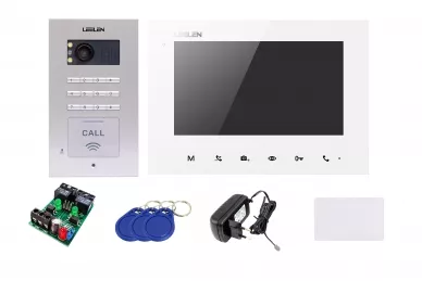 Leelen Kit de portier vidéo JB305N V31w/No18pc (Photo mémoire)