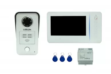 Leelen Set vidéo-interphone JB305 N60W/No15nc/DIN/3x porte-clés