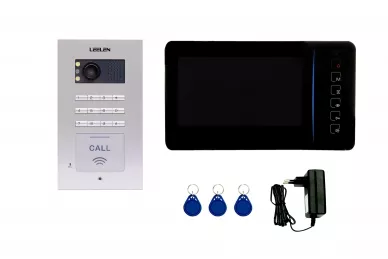 Leelen Video-Gegensprechanlage JB305 N60B, No18pc, Netzteil, 3x Schlüsselanhänger