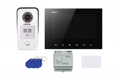 Leelen Video-Türsprechanlage JB305N V31/N15nc+DIN (Fotospeicher)