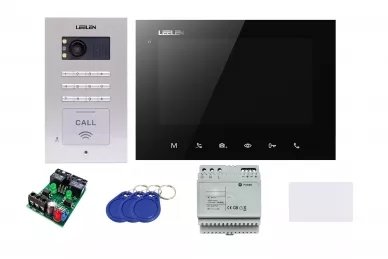 Leelen Video-Türsprechanlage JB305N V31/No18pc+DIN (Fotospeicher)