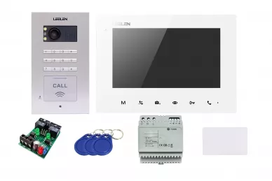 Leelen Video-Türsprechanlage JB305N V31w/No18pc+DIN (Fotospeicher)