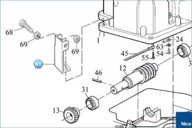 Limit switch bracket (PMD0866R01.4610)