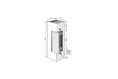 Lockpol 1743R 12-24VAC/DC Elektrischer Türöffner mit Schalter und Speicher