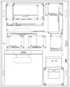 Logement Pulsar AWO256 pour les panneaux de contrôle SATEL avec transformateur