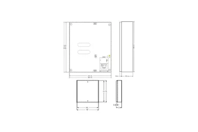 Logement Pulsar AWO268 pour les panneaux de contrôle PARADOX avec transformateur