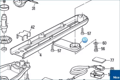 Long front bracket WIN5/WIN3524/MB50xx./PL50xx (PMD0101R04.4610)