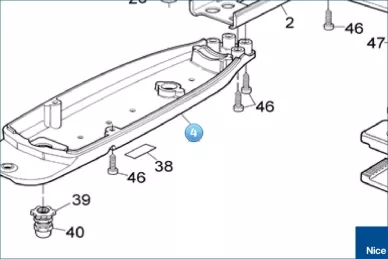 Lower shell WINGO24V (BMGWPB24VR01.45673)