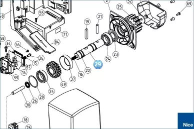 Main shaft output ROBUS600/1000/ROX (PMD1117R03.4610)