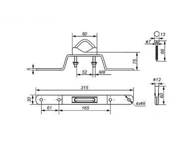 Mauerwerksklemme OMM-50W6
