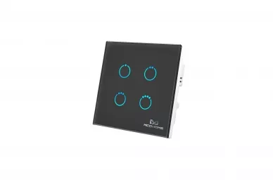 MCOHome MH-S314 Panneau tactile Z-Wave 4 boutons, noir