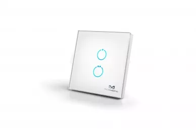 MCOHome MH-S412 Panneau tactile Z-Wave 2 boutons, blanc