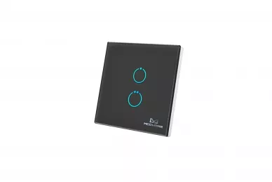 MCOHome MH-S412 Panneau tactile Z-Wave 2 boutons, noir