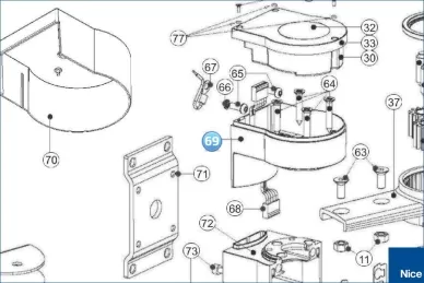 Metal body WALKY (BMG1695MH.45673)