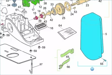 Mhouse RMHSL1001 plastic housing of SL1 actuator