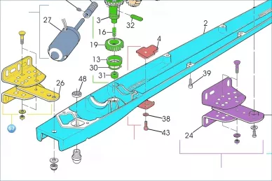 Mhouse RMHWG2018 Rear handle assembly WG10 / WG10S