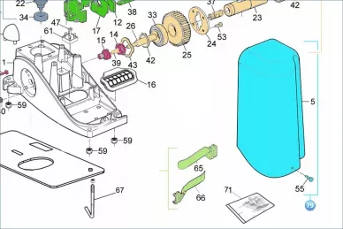 Mhouse SPCG000500 set of plastic elements SL10S
