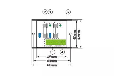 Modulo fusibili Pulsar AWZ597 2x2A
