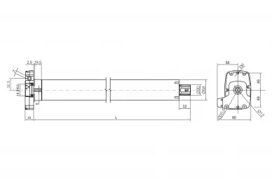 Moteur de volet roulant ERA LH 10012