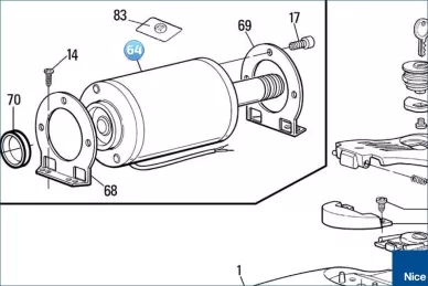 Motor 24V MOBY, METRO (MBA01R03)