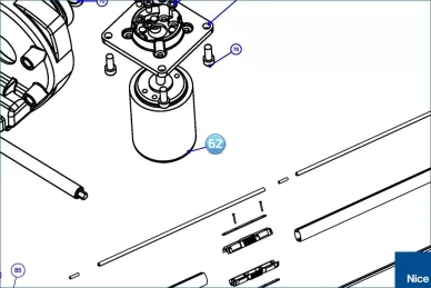 Motor CC 24V 103.550/F (RBA03R01)