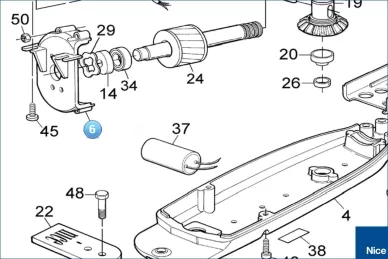 Motor rear cover WINGO (BMG0779.4567)