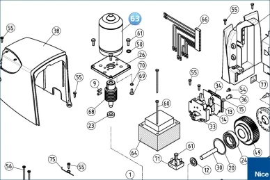 Motor ROBUS350/ROBUS400/SL1S (RBA01R01)