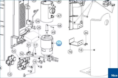 Motor WALKY/XW432, 532 (MDC1511A)
