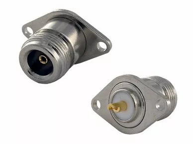 N female 2 holes (panel mount)