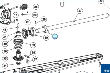 Nakrętka M25x1.5 koła stożkowego WINGO (D32.5102)