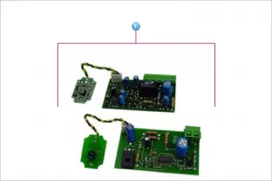 Nice 183-A.8001 Transmitter and receiver boards (complete) for F210 photocells