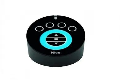 Nice AG4B AGIO 4-kanałowy nadajnik radiowy z podstawką ładującą do sterowania z funkcją on-off oraz ściemniaczem (czarny)