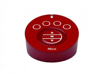 Nice AG4R AGIO 4-channel radio transmitter with charging base for control with on-off function and dimmer (red)