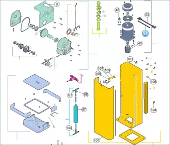 Nice CA0321A00 Przewód enkodera M/LBAR R10
