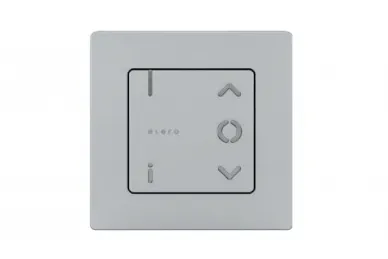Nice Elero LumeroSon W-868 1-channel wall-mounted remote control with manual/automatic switch silver