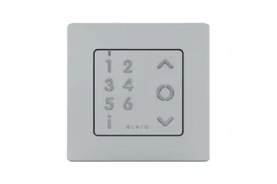Nice Elero VarioSon W-868 28 663.0001 6-channel wall-mounted remote control with manual/automatic switch silver