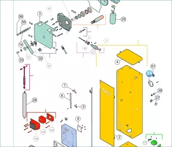 Nice PD0467B0000 Cover for the release cylinder WIDE M