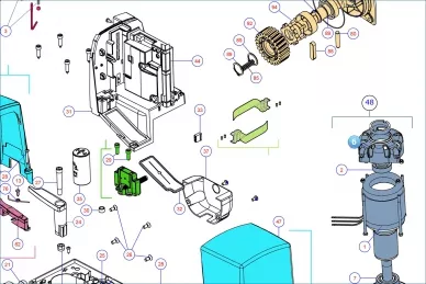 Nice PD1309A2001 pokrywa górna silnika ROX600/1000