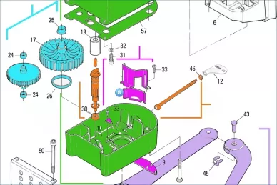 NICE PPD0737.4540 osłonka wysprzęglania POP          