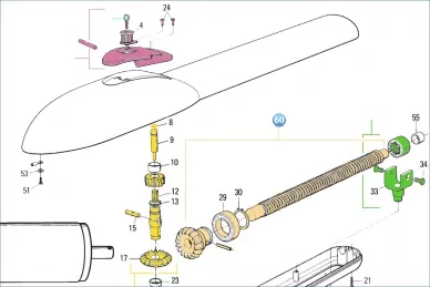Nice PRPL04D PL5024 lead screw assembly