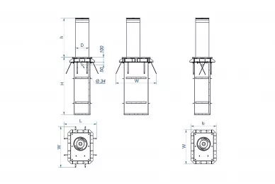 Nice RBAP 114-6 dissuasore di parcheggio automatico diametro 114 mm, altezza 600 mm