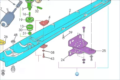 NICE RMHWG2019 WG10S Front Bracket Assembly