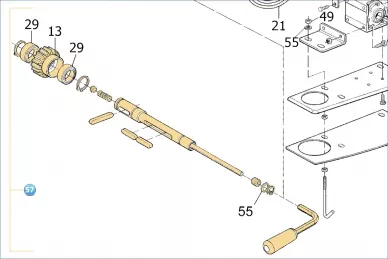 Nice RTUB02 gruppo albero di uscita TUB3500