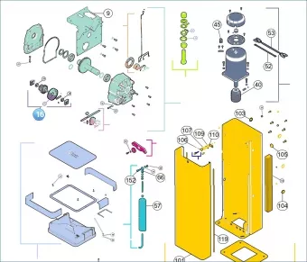 Nice SPAMG119A00A Zespół wałka pośredniego M5BAR