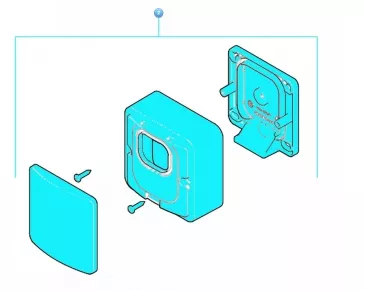Nice SPCG011200 complete housing for a pair of EPLO / EPLOB photocells