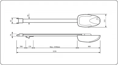 Nice SPIDER 6100 dimensions, with guide