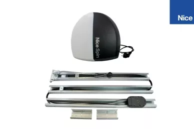 Nice SPIN40R10 Antrieb für Garagentore 1000 N, Riemen, Schiene 3 x 1 m