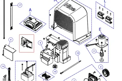 Nice SPTB710C replacement RBS motor control board