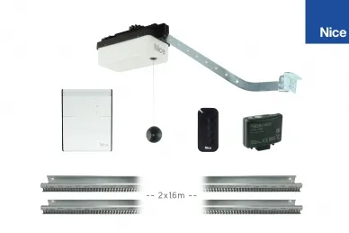 Nice SPY 800 Set mit Türschiene für den Bereich 12.5m²